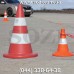 Конусы дорожные гибкие 32 см КДМ01, светоотражающая полоса, низкая цена в грн, в т.ч. с НДС, доставка по Украине